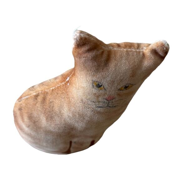 Vintage stuffed Cat printed Animal (Arnold?) 1983 Soft Cloth Kitty Adorable - Picture 6 of 10